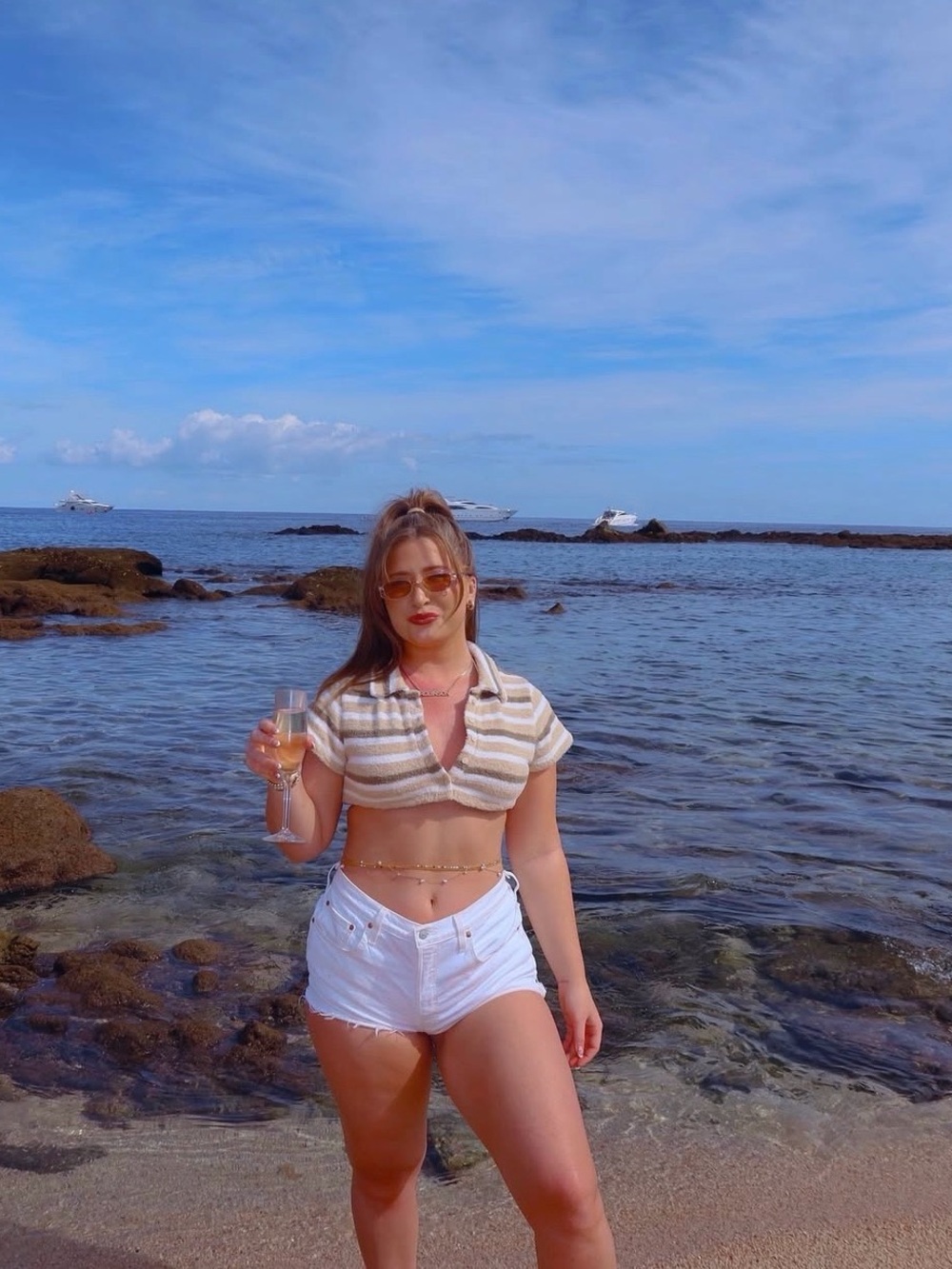 Jaded London - Thalia toweling crop top